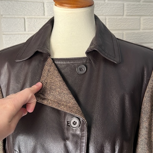 Nygard collection, equestrian style tweed and leather lined jacket - Picture 12 of 14